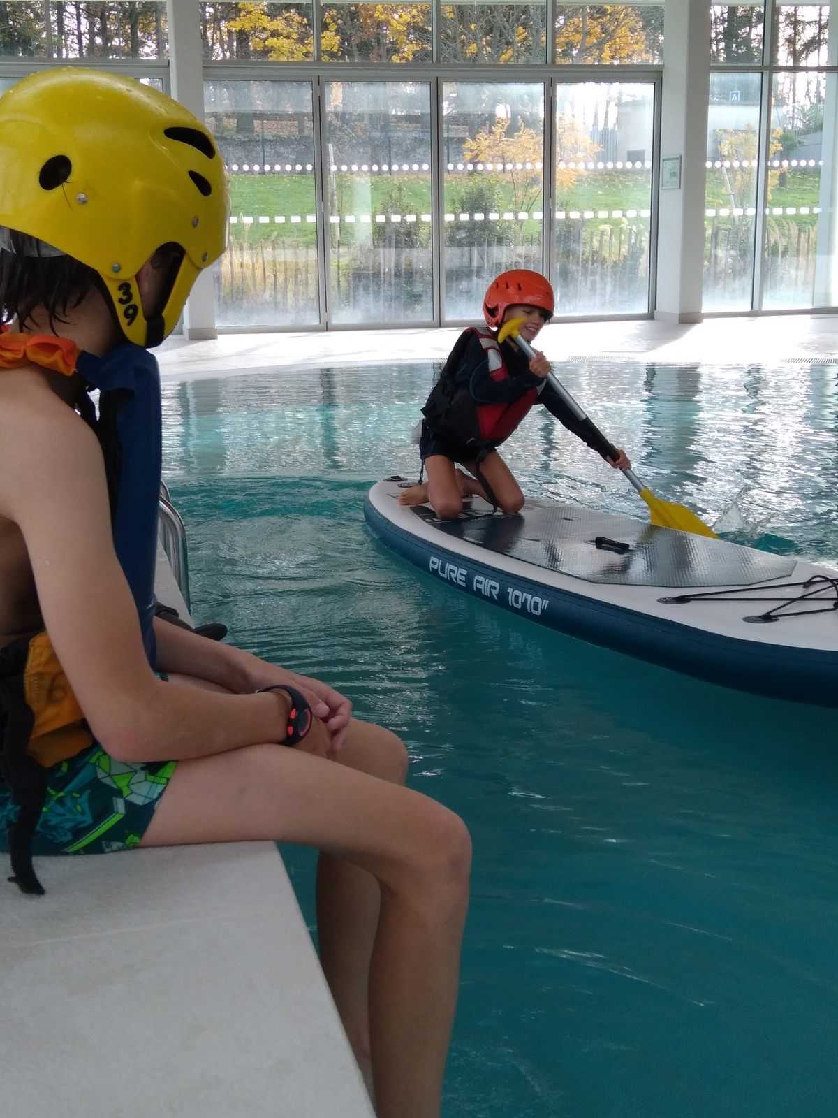 "Kayak en piscine"